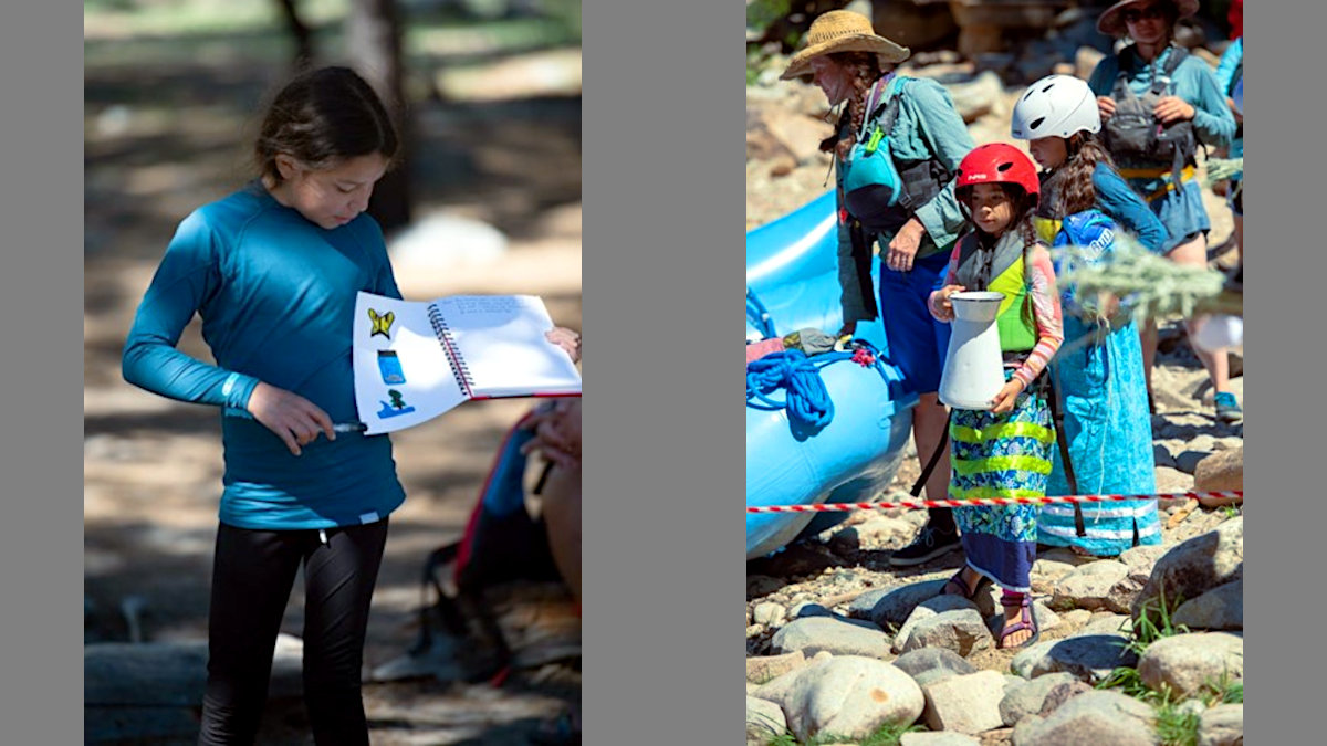 Children participating in outdoor activities