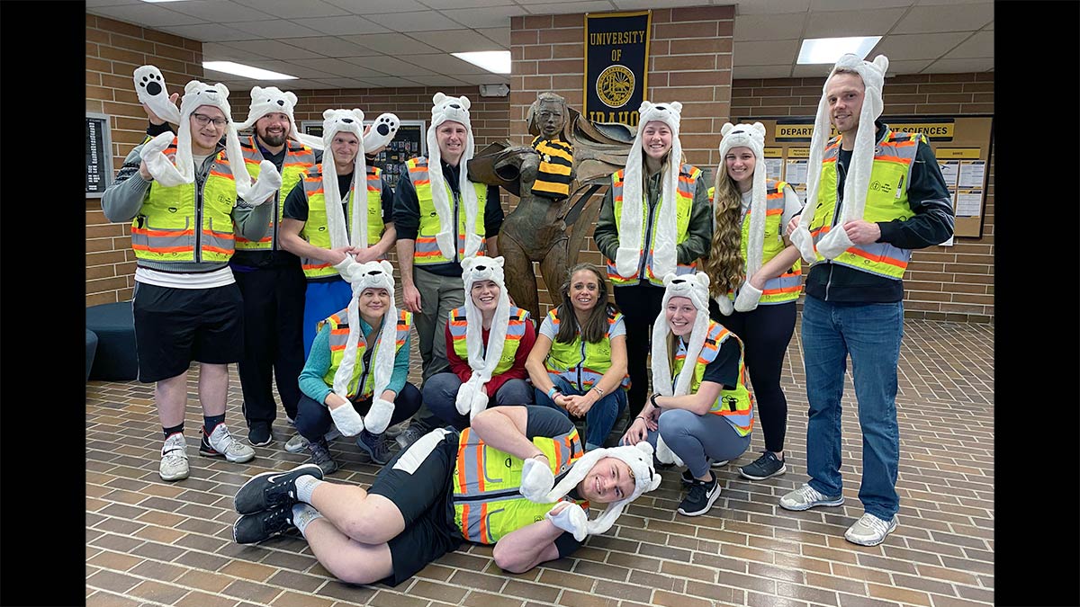 Group dressed for polar walk