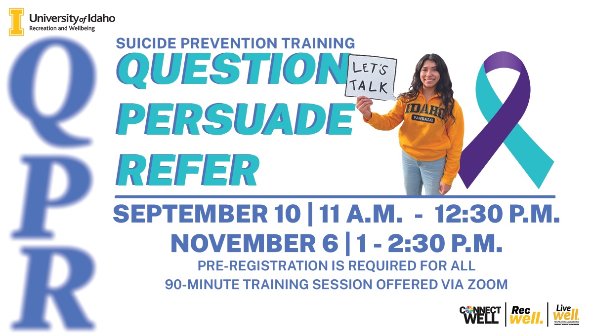 Suicide prevention training — question, persuade, refer