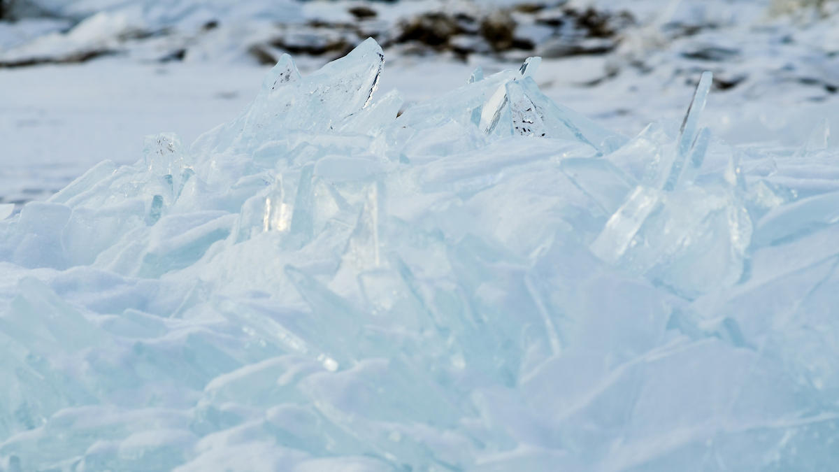 Ice on the U of I campus