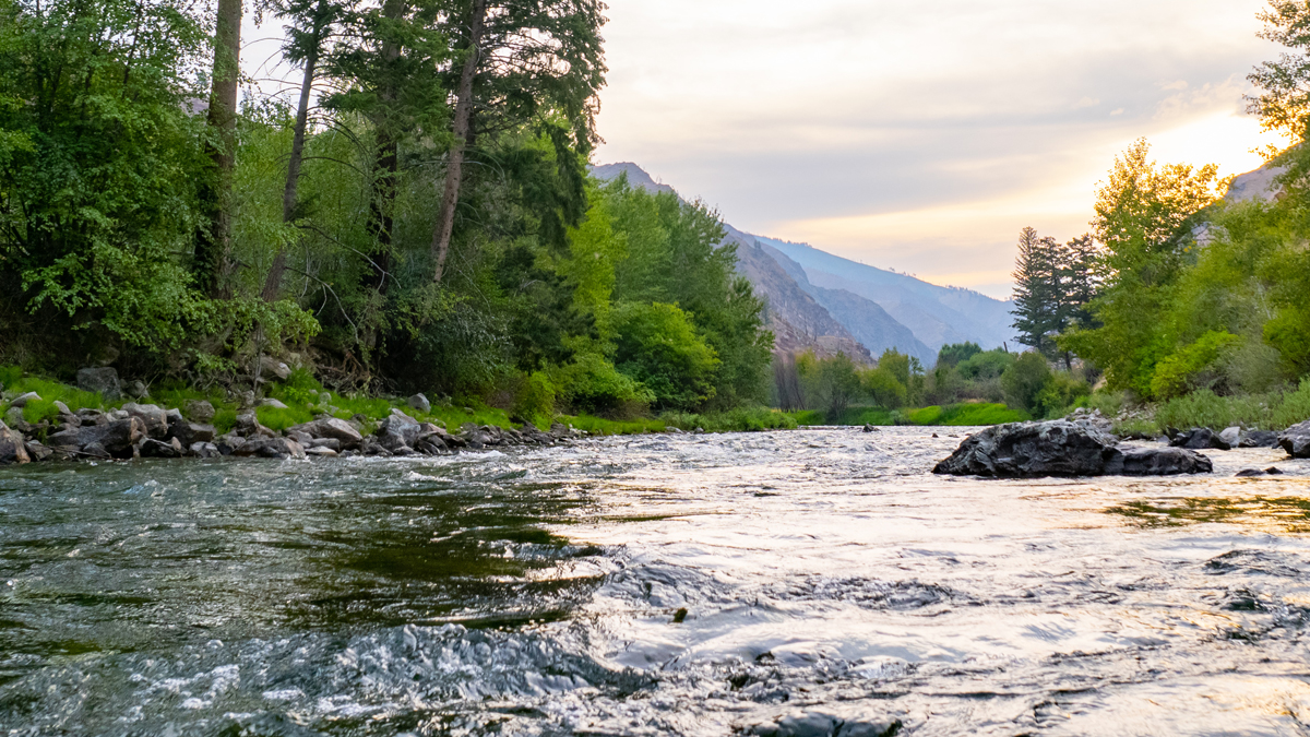 A running river