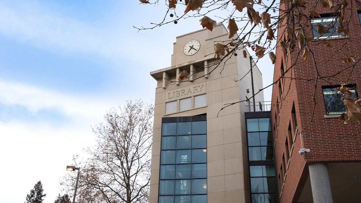 U of I Library clock tower